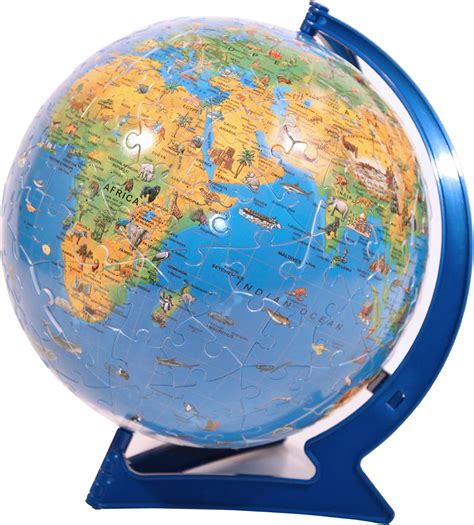 Ravensburger Childrens World Map Puzzleball 180 Pieces