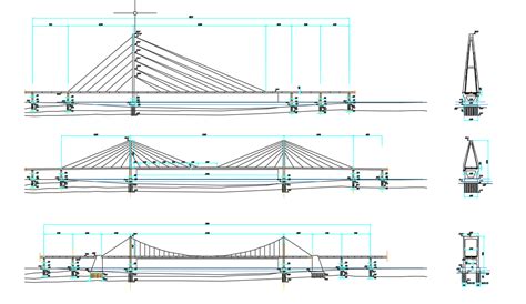 Cable Stayed Bridges Free Dwg