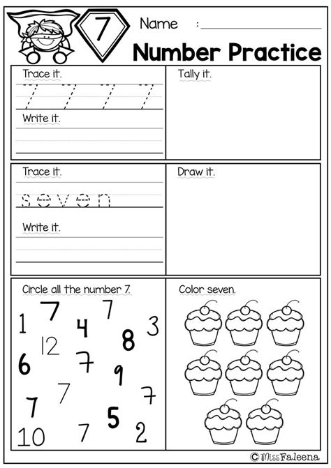 Free Number 1-20 Practice. This product is great for pre-k