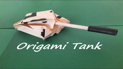 How To Make Origami Tank Youtube