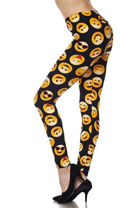 Classic Emoji Plus Size Leggings 1x 2x Big And Sexy Sportswear