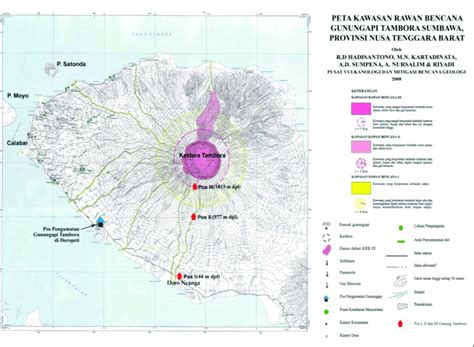Mount Tambora Map