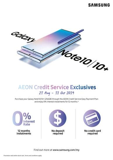 Check spelling or type a new query. Galaxy Note10 | Note10+ Now on 0% Easy Payment Plan via AEON Credit Service Exclusives · K-POPPED!