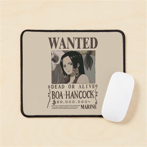 One Piece Wanted Bounty Poster Boa Hancock Png Mouse Pad For Sale By Piecesan Redbubble