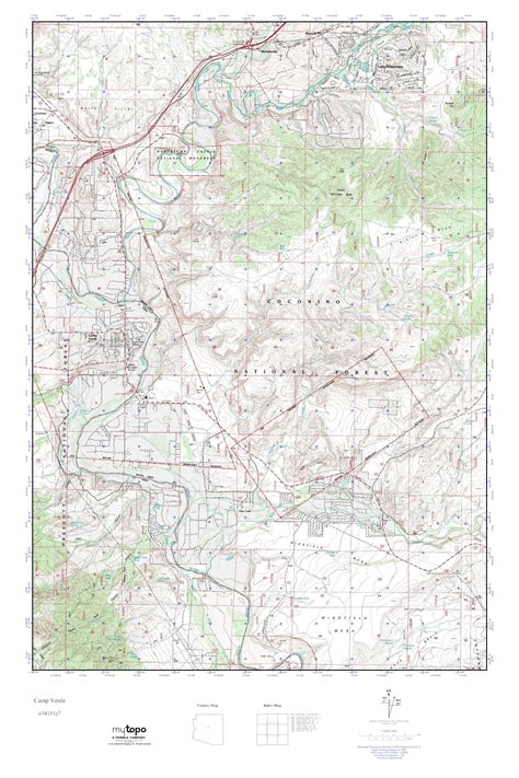 Mytopo Camp Verde Arizona Usgs Quad Topo Map