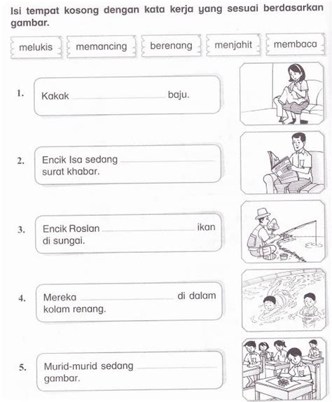 Lembaran Kerja Susun Ayat Tahun 1 Lembaran Kerja Bahasa Melayu Tahun Images