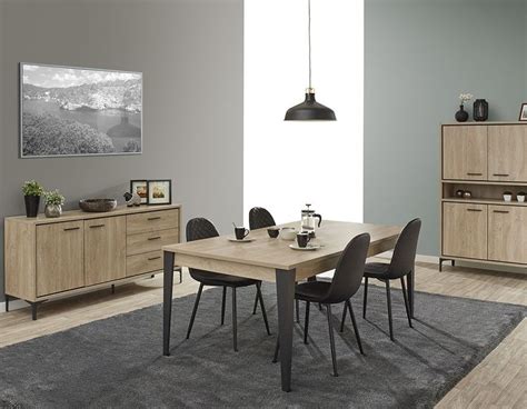 Bahut style moderne bois clair | HcommeHome | Salle à manger complète