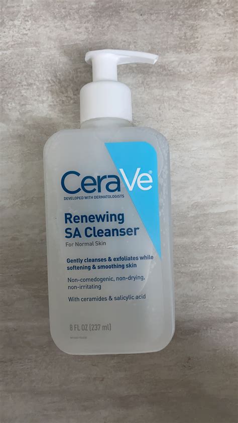 In Stock Cerave Sa Cleanser Cerave Salicylic Acid Cleanser