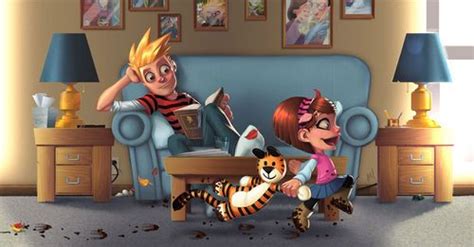 Grown Up Calvin A Calvin Y Hobbes Hobbes And Bacon 4 Panel Life