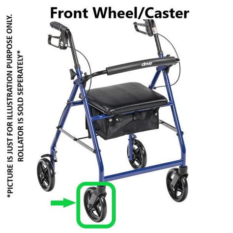 Front Wheelcaster For Aluminum Rollator 75 Casters I Hhcs