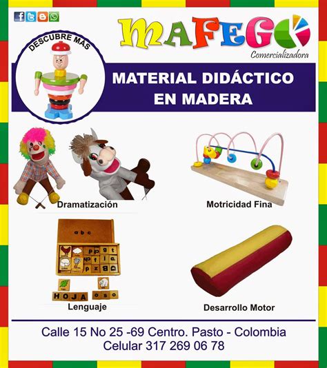 Mafego Comercializadora De Material Didactico Material Didáctico En Madera