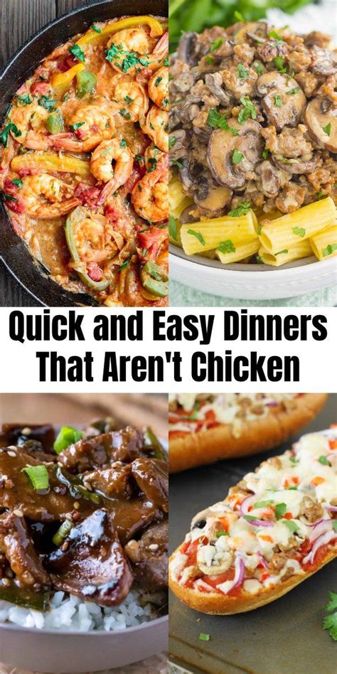 16bquick And Easy Dinners That Arent Chicken Easy Dinners For Two