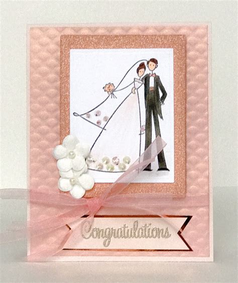 Handmade Wedding Card Bridal Shower Card Bride And Groom Wedding