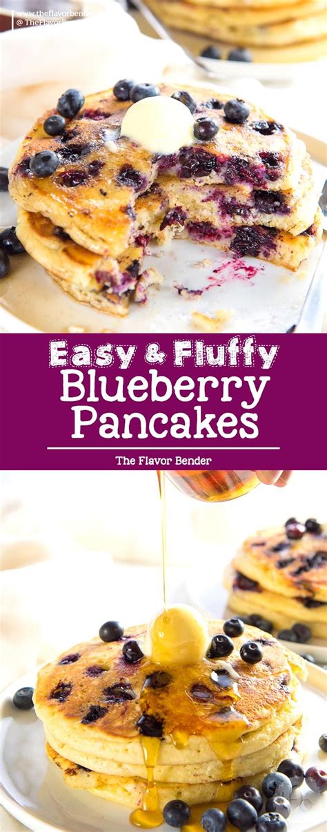 Fluffiest Blueberry Pancakes Delicious Blueberry