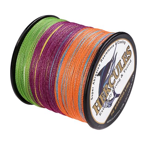 Braided line is very strong but very visible and because trout have good eye sight, it is by far the worst choice. 500M 547Yds 6LB-300LB Select Pound Test Hercules PE Braid ...