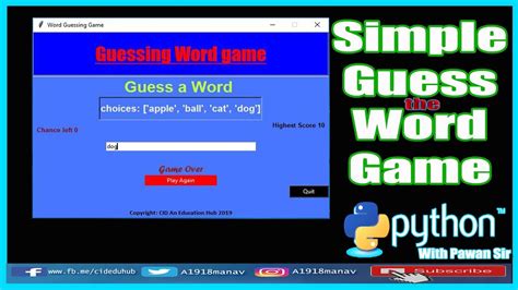 Word Guessing Game In Python With Source Code Source Code Projects