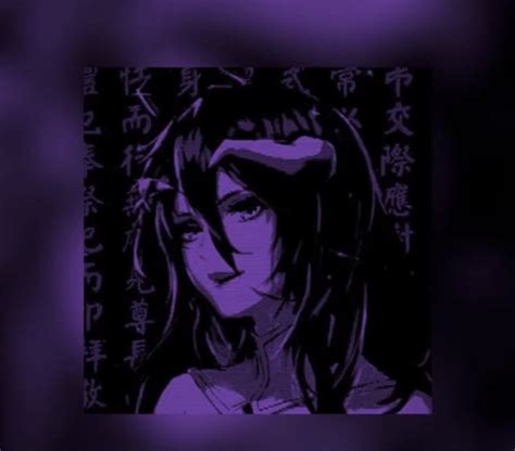Pfp Anime Manga Icon Wallpaper Trendy Edgy Purple Demon Demon Aesthetic