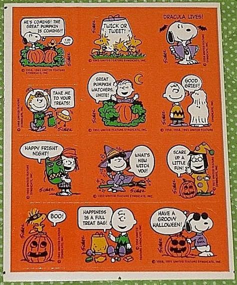 Vintage Hallmark Peanuts~charlie Brown~snoopy Great Pumpkin Halloween