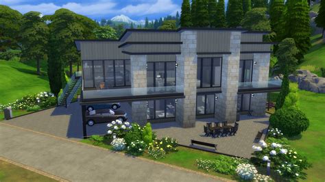 Houses and lots, residential lots tagged with: The Sims 4 Gallery Spotlight: Modern Family Homes