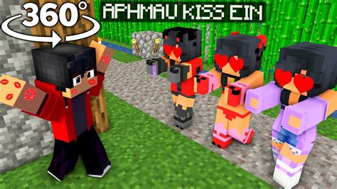 😍 Aphmau Kiss Aaron Aphmau Romance Minecraft 360° Youtube