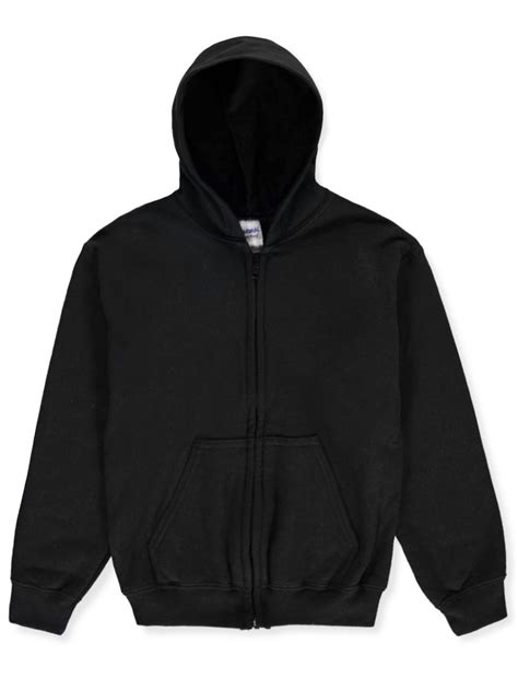 Gildan Basic Fleece Zip Up Unisex Hoodie Youth Sizes S
