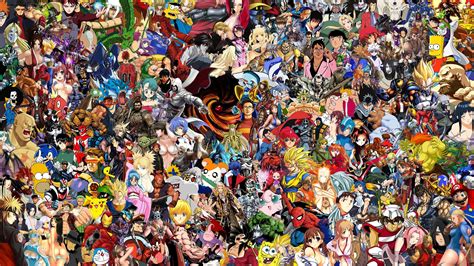 28 All Anime Characters Together Wallpaper