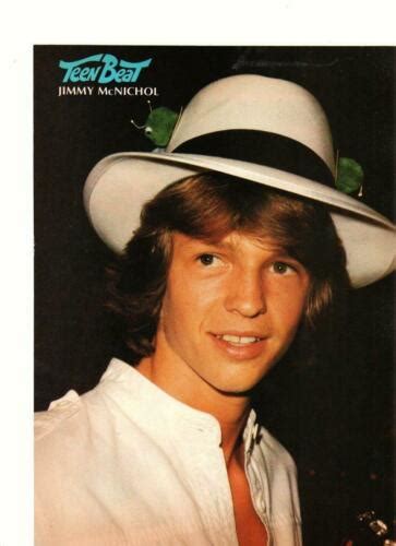 Jimmy Mcnichol Teen Magazine Pinup Clipping Teen Beat 1970s White Hat Teen Stars Forever Pinups