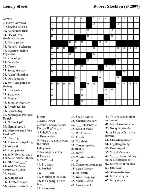 For download or print out. Free Printable Crossword Puzzles Medium Difficulty | Printable Crossword Puzzles
