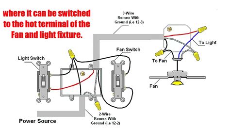 How To Wire Ceiling Fan With Light Switch Youtube