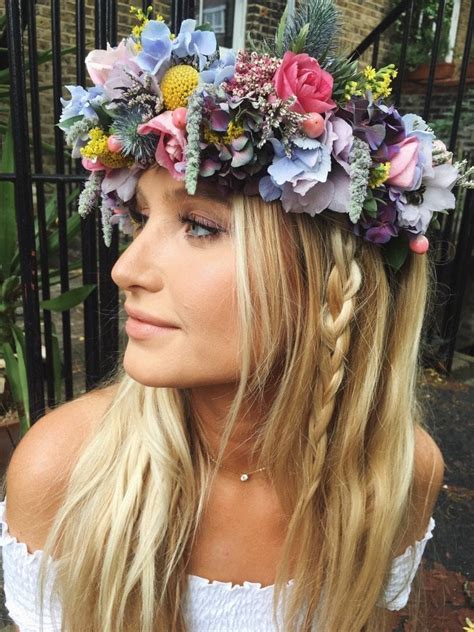 Wedding Flower Crowns Fall Into Flowers