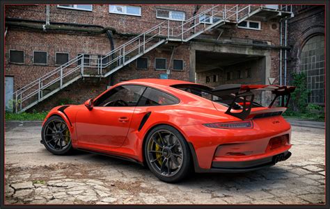 Porsche 911 Gt3 Rs 2016 Back By Yorzua On Deviantart