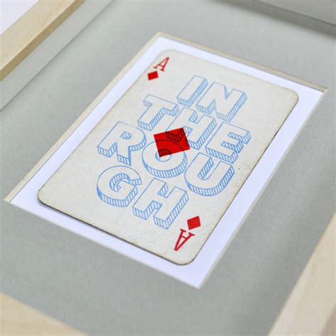 A Diamond In The Rough Vintage Playing Card Print By Hands And Hearts
