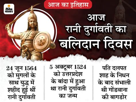 Today History 24 June Aaj Ka Itihas Updates India Gond Queen Rani Durgavati What Is The