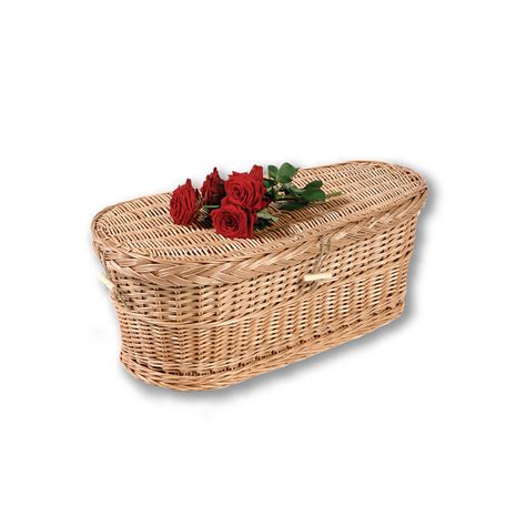 Biodegradable Child Casket For Burial Or Cremation In Woven Willow