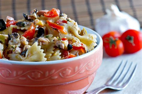 Recette salade de pâtes au thon à la catalane Marie Claire