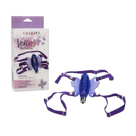 Calexotics Venus Butterfly Wireless Venus Butterfly Wearable Stimulator Vibrator Purple