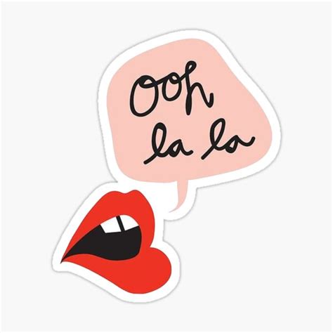 ooh la la sticker for sale by lulumurph redbubble
