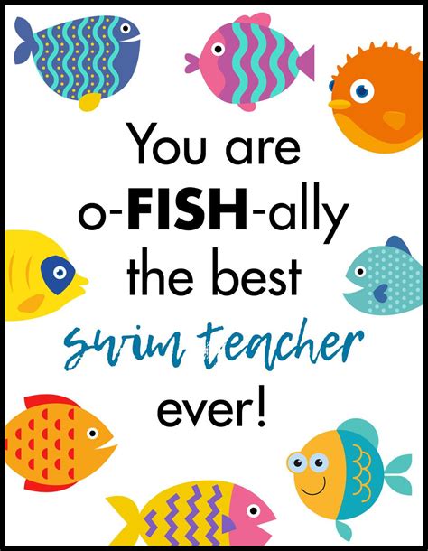 Free Printable Swim Teacher Coach Thank You Cards Rose Clearfield Swim Teacher Ts