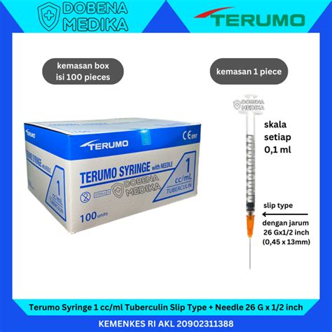 Terumo Syringe 1 3 5 10 20 50 60 Ml Slip Luer Lock Eccentric Catheter Tip Lazada Indonesia