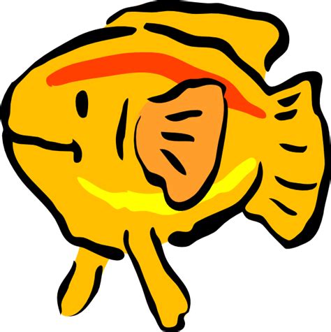 Download Yellow Fish Svg Clip Arts 594 X 596 Px Fish Clip Art Png