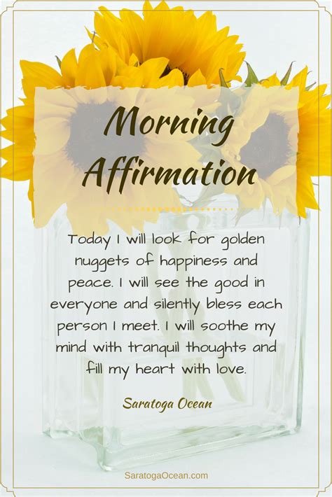 Start Your Day With A Morning Affirmation To Get Centered And Clear
