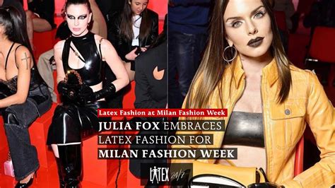 Julia Fox Embraces Latex Fashion For Milan Fashion Week Latex247