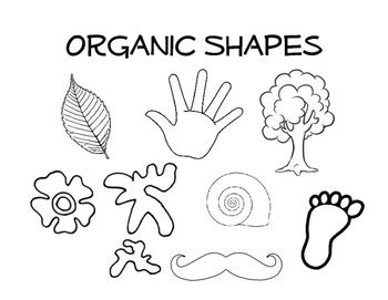 Organic and Geometric Shape Coloring Page by Excuse the Mess | TpT
