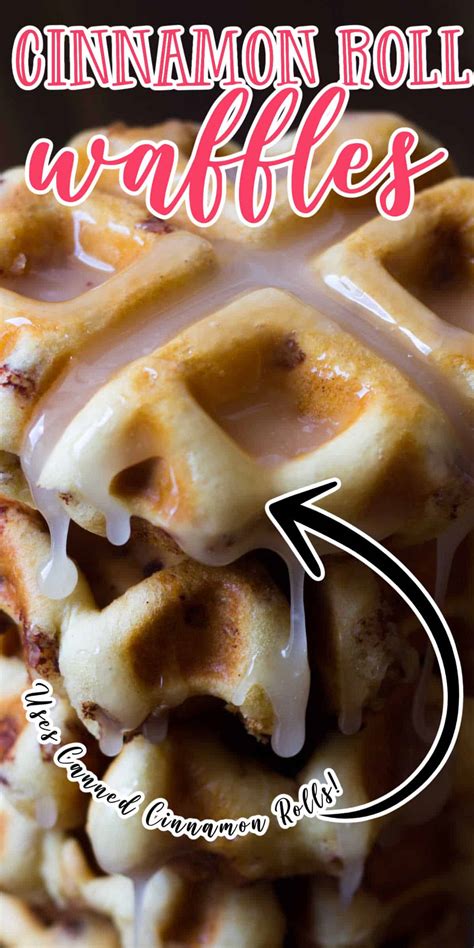 Cinnamon Roll Waffles That Are Quick And Easy Only Takes 5 Minutes
