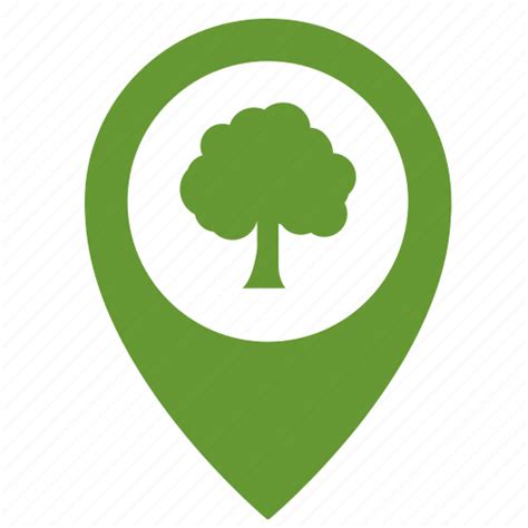 Forest Map Park Place Point Tree Pointer Icon Download On