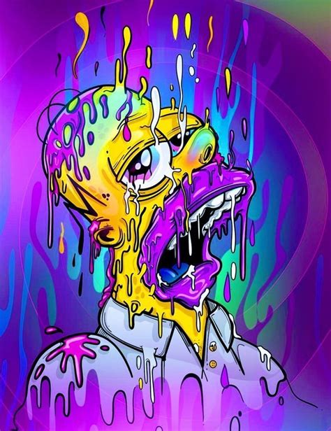 Pin By Svrnw On Iphone Wallpaper Simpsons Art Trippy Painting