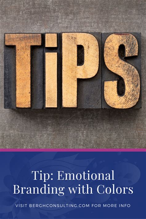 Tip Tuesday Emotional Branding With Colors Bergh Consulting