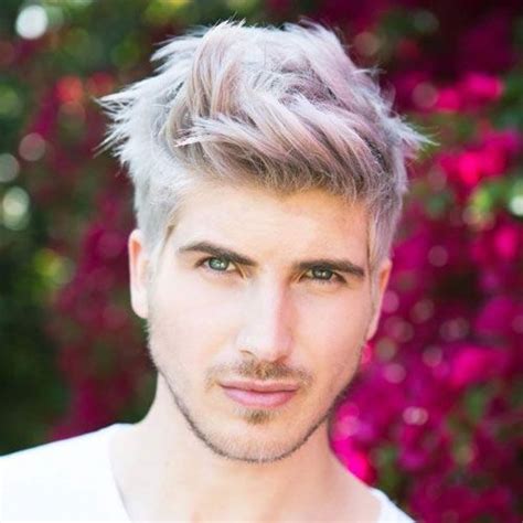 Bleached Hair For Men Blonde Platinum And Dyed Hairstyles