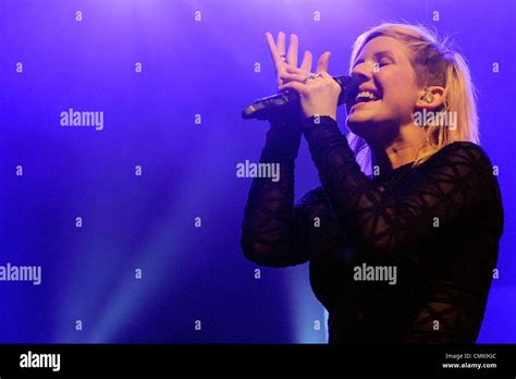 October 14 2012 Toronto Canada English Singer And Songwriter Ellie Goulding Performs At The