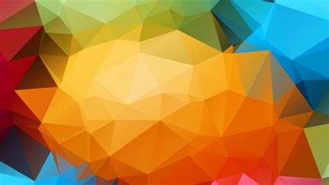 Download 3840x2160 Colorful Triangles Shapes Low Poly Wallpapers For